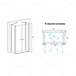Душевой уголок RGW Passage PA-47 120х100см 04084720-11 профиль хром, стекло прозрачное