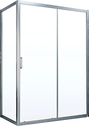 Душевой уголок Vegas Glass ZP+ZPV NOVO h2000 100*80 07 01 профиль хром матовый, стекло прозрачное
