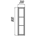 Полка для зеркала Aquaton Брук 20 1A200903BCDF0 белый / дуб феррара