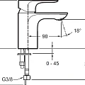 Смеситель для раковины Jacob Delafon Aleo E72277-4-CP хром
