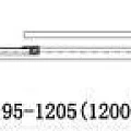 Душевая дверь в нишу Aquanet Delta 160см NPE6121 1600 профиль хром, стекло прозрачное