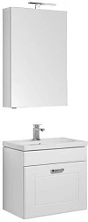 Мебель для ванной Aquanet Рондо 60 белый 1 ящик, зеркало камерино