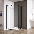 Душевой уголок Cezares Eco 90x90см ECO-O-P-1-90-C-NERO профиль черный, стекло прозрачное