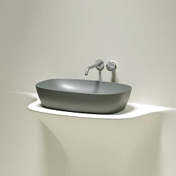 Раковина накладная Ceramica nova Element 600*380*138мм CN6049MH антрацит матовая