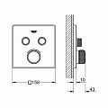 Термостатический смеситель Grohe Grohtherm SmartControl 29124000 для душа, хром