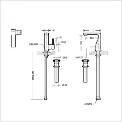Смеситель для кухни Bravat Miranda F7164208CP-2-ENG хром