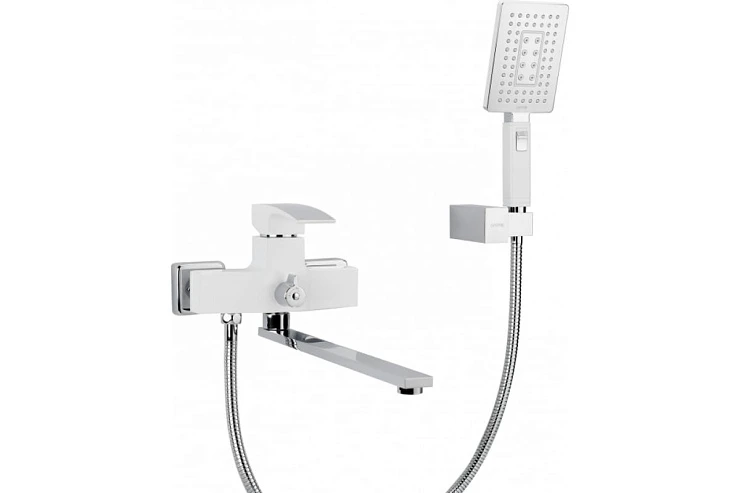 Смеситель для ванны с душем Gappo Jacob G2207-7 белый / хром