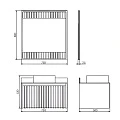 Тумба с раковиной Comforty Марсель 75 00-00012270CF белая матовая