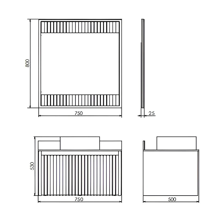 Тумба с раковиной Comforty Марсель 75 00-00012270CF белая матовая