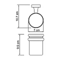 Стакан Wasserkraft Lippe K-6528 хром