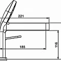 Смеситель на борт ванны Gappo G1199-30 сатин