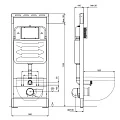 Комплект унитаз Set Aquatek Вега AQ1905-00+инсталляция Aquatek 50 INS-0000012 