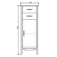 Шкаф-пенал Comforty Версаль 40см 00004135648CF слоновая кость