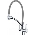 Смеситель для кухни Gappo G4398-17 серый / хром