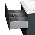 Тумба с раковиной AM.PM Gem 75 графит матовый
