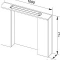 Зеркало-шкаф Aquanet Тиана 100 172806 белый/светлое дерево
