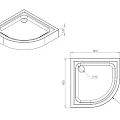 Душевой поддон AM.PM Gem 80x80см W90T-401-080W белый