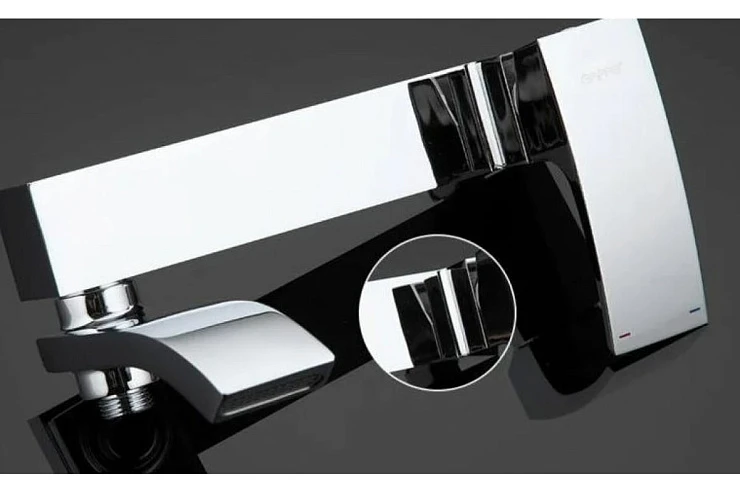 Смеситель для ванны с душем Gappo G3207 хром