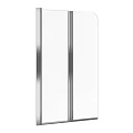 Шторка на ванну Excellent Fliper 80x140см L KAAX.1309.800.LE профиль хром, стекло прозрачное