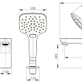 Душевая стойка Bravat Palace F6172217CP-A-RUS хром