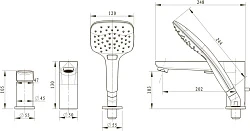 Душевая стойка Bravat Palace F6172217CP-A-RUS хром
