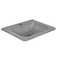 Раковина встраиваемая Vincea 60см VCB-2VP600G серая матовая