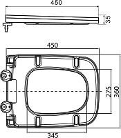 Сиденье дюропласт BelBagno Ardente-C soft close, BB3202SC-MB черный