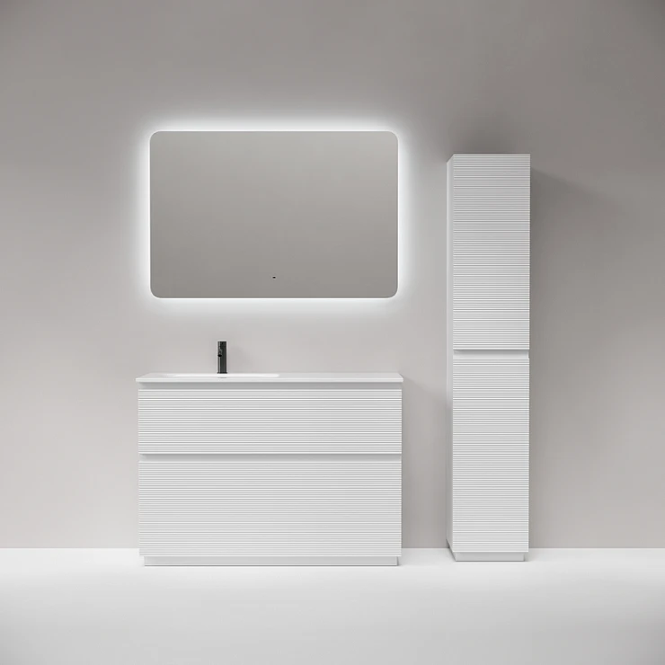 Тумба под раковину Sancos Folk Floor 120 FL120FLW левая, напольная Bianco