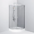 Душевой уголок AM.PM X-Joy 90x90см W88G-205-090MT64 профиль матовый хром, стекло прозрачное