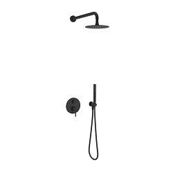 Душевой комплект Excellent Pi Black AREX.SET.1245BL с внутренней частью, черный