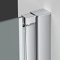 Душевая дверь в нишу Vincea Alpha 650x1950 VDP-3AL650MT профиль хром, стекло текстурное