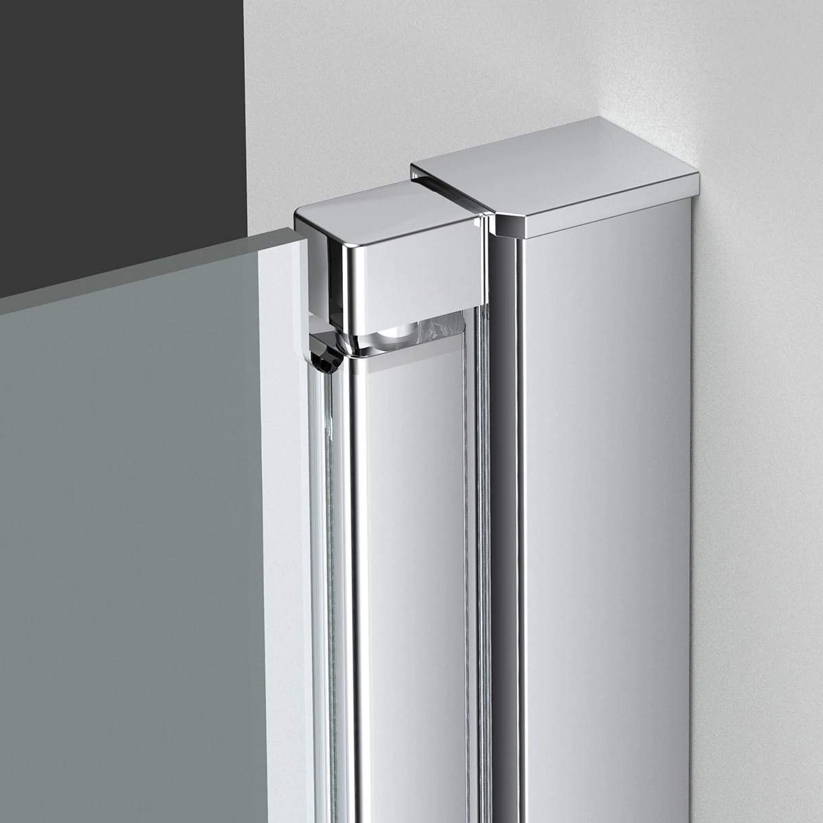 Душевая дверь в нишу Vincea Alpha 650x1950 VDP-3AL650MT профиль хром, стекло текстурное