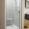 Душевая дверь в нишу Ravak Pivot PDOP1 (03G70101Z1) (90 см) стекло прозрачное, профиль и ручки белые