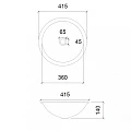 Раковина накладная ABBER Glas AK2302 прозрачная