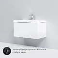 Тумба с раковиной AM.PM Gem 75 белый глянец