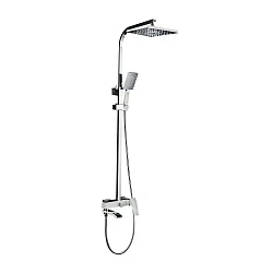 Душевая стойка Gappo G2407-8 хром / белый