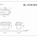 Унитаз подвесной Aquanet NOVA-W rimless белый глянец