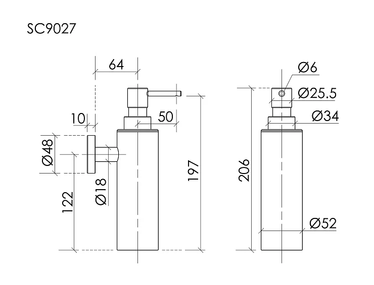 Дозатор Sancos Base SC9027BG брашированное золото