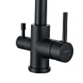 Смеситель для кухни Aquatek AQ1085MB, с краном для питьевой воды, матовый черный