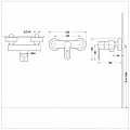 Смеситель встраиваемый для душа Bravat Stream-D F937163C-01 хром