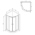 Душевой уголок AM.PM X-Joy 80x80см W88G-205-080MT64 профиль хром, стекло прозрачное