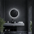 Зеркало для ванной комнаты SANCOS Sfera D600 c подсветкой SF600