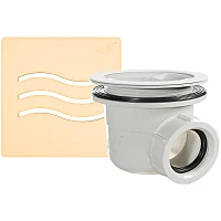 Сифон для поддона RGW S-010-1 502411101-03 волна бежевый