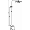 Душевая стойка Gappo G2407-6 чёрная