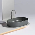 Раковина накладная Ceramica nova Element 600*380*122мм CN6048MDH темный антрацит матовая