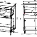 Тумба с раковиной Style Line Бергамо мини 70 напольная, антискрейч белый матовый
