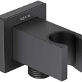 Шланговое подключение для душа Aquatek AQ2463MB с держателем для душа, черный матовый