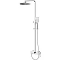 Душевая стойка BelBagno Luce LUC-DOCM-CRM хром