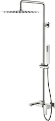 Душевая стойка Boheme Qubic 478-NB никель браш