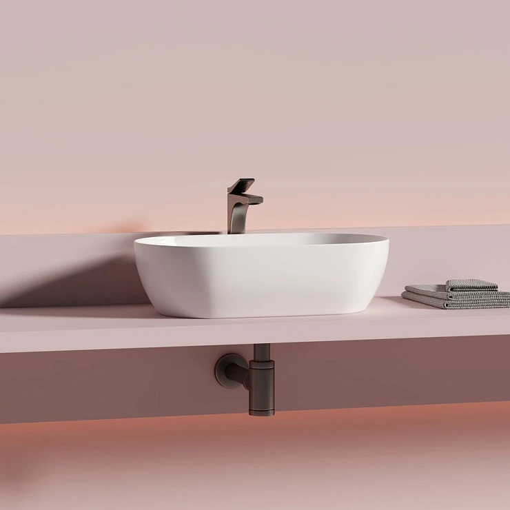 Раковина накладная Ceramica Nova Twist CN12001 белая